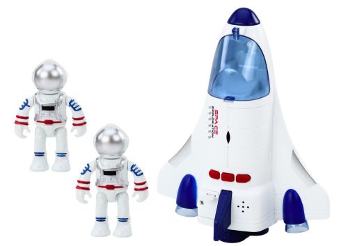 Űrhajó Meghajtó Fények Hangok Kozmonauta Fehér