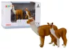 Figura Felnőtt Láma 8 cm Fiatal Lámával 6 cm A világ állatai