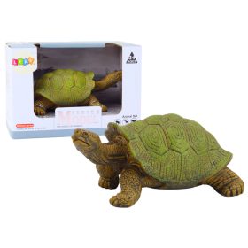 Gyűjthető teknős figura, földi hüllő, zöld, A