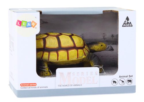 Gyűjthető figura teknős hüllő bézs és barna D