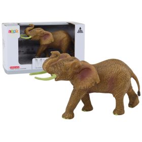   Gyűjthető figura afrikai elefánt emelt törzsű szafarival