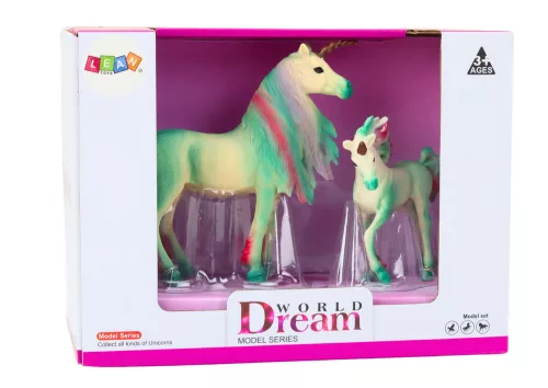 Gyűjthető figurák Unicorn with Little Green 2 db