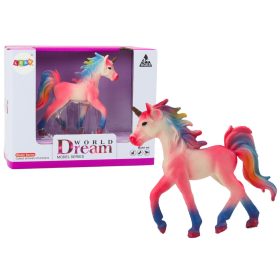 Gyűjthető figura kis rózsaszín unikornis 8 CM