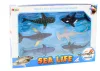 Figurák Járművek Tengeri Állatok Friction Drive Shark Killer Whale 6 db