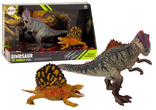 Dinosaur Figurines Dimetrodon Allosaurus Set 2 részes
