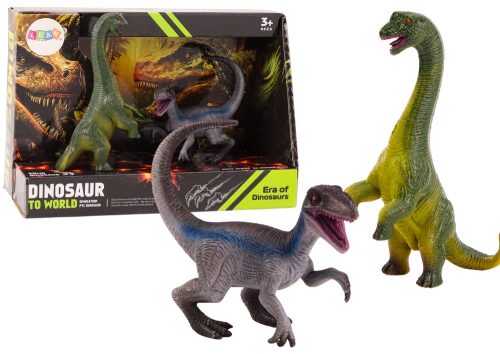 Dinoszauruszfigurák készlete Brachinosaurus Velociraptor 2l