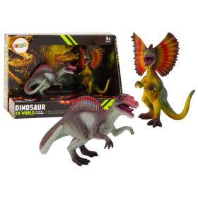   Dinoszaurusz figurák Spinosaurus Dilophosaurus szett 2 darab