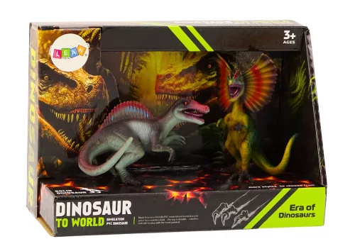 Dinoszaurusz figurák Spinosaurus Dilophosaurus szett 2 darab