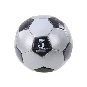 Klasszikus 24 cm-es futballlabda, 5-ös méret, szürke
