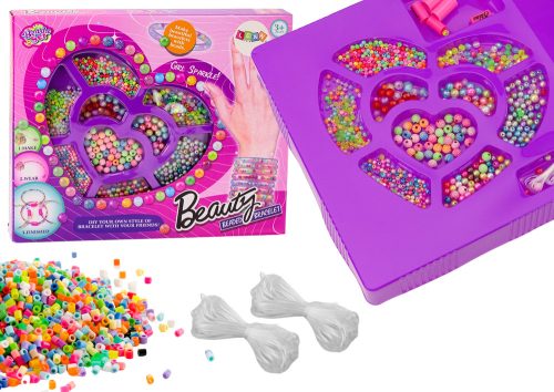 Gyöngyök ékszer karkötő DIY színes kreatív készlet