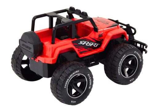 Játékautó távirányítós terepjáró RC 1:18 Red