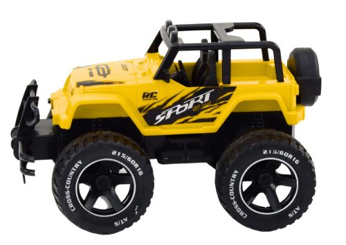 Játékautó távirányítós terepjáró RC 1:18 sárga