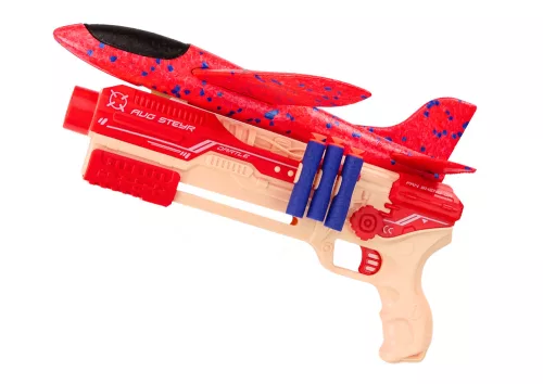 Dart Gun Habgolyók Repülőgép Kilövő Pajzs Készlet 5 az 1-ben