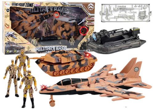 Katonai készlet Katonai Tank Jet Soldiers hangfények