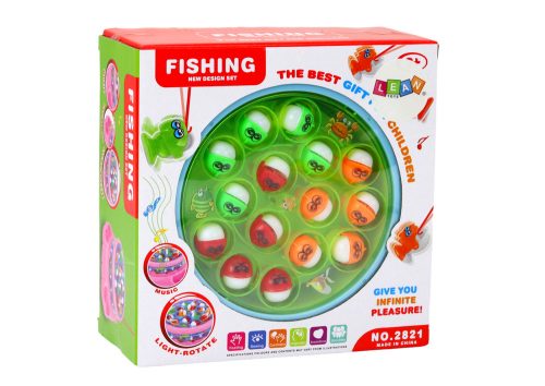 Játék horgászbotok fényei kéken szólnak