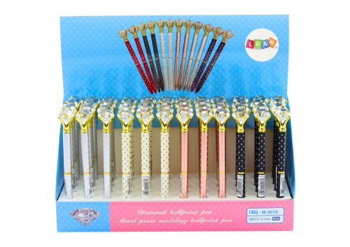 Gyémánt golyóstoll pontozott kék utántöltő 0,7 mm-es keverék