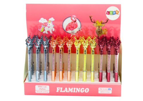 Szarvas golyóstoll kék fekete utántöltő 0,7 mm keverék