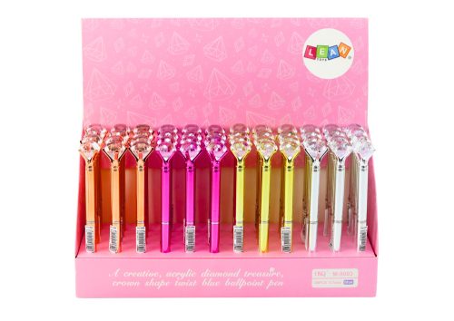 Gyémánt golyóstoll fényes kék utántöltővel, 0,7 mm-es keverék