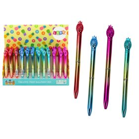   Ananász golyóstoll fényes arany színű kék ​​utántöltő 0,7 mm keverék