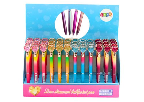 Gyémánt golyóstoll fényes kék utántöltő 0,7 mm-es keverék