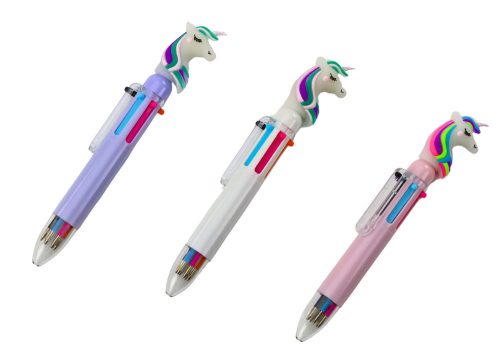 Többszínű Unicorn automatikus toll 6 színkeverék
