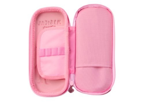 Rózsaszín tolltartó 3D Unikornis Kétrekeszes 24 cm x 11 cm x 7 cm