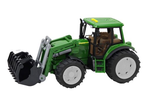 Mezőgazdasági traktor kotrógép nagy zöld fények hangjai