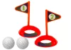 Minigolf készlet gyerekeknek, kerekeken kocsival