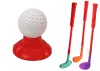 Minigolf készlet gyerekeknek, kerekeken kocsival