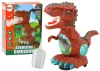 A dinoszaurusz táncoló akadályérzékelő fényei barnán hangzanak