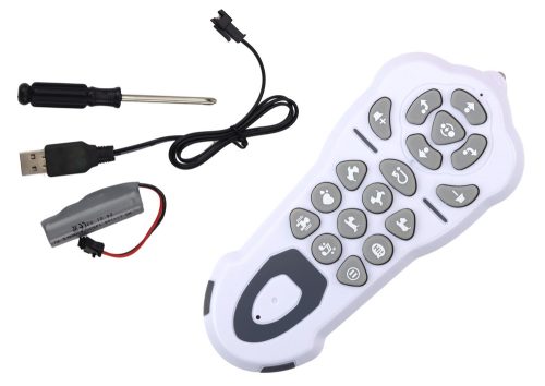 Távirányítású interaktív robotkutya táncol, parancsokat követ, kék