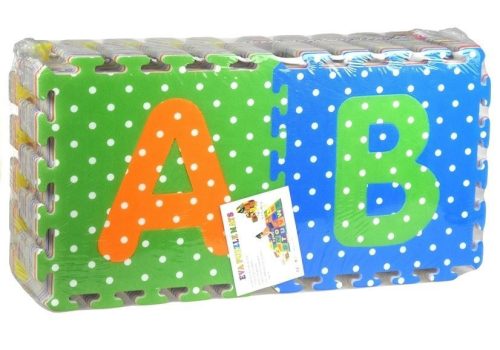 Gyermek játszószőnyeg hab rejtvények ábécé és számok