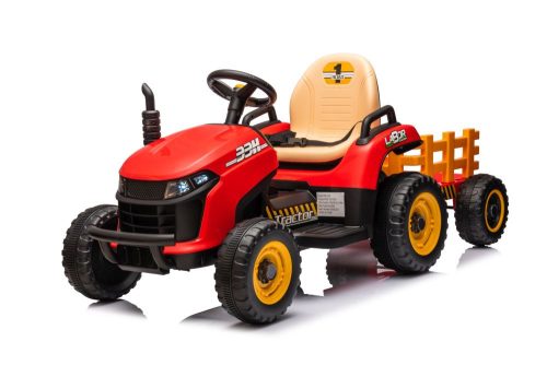 BBH-030 piros akkumulátoros traktor
