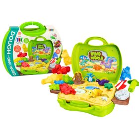   Playdough Dinoszaurusz Világ Bőröndben Formák Szerszámok Zöld