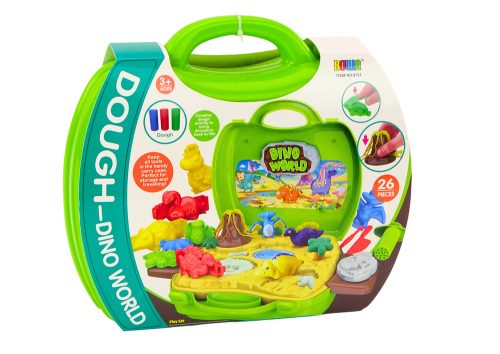 Playdough Dinoszaurusz Világ Bőröndben Formák Szerszámok Zöld