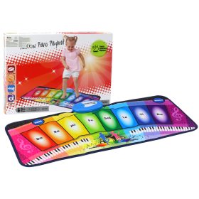 Oktató zenés táncszőnyeg szivárvány zongorához