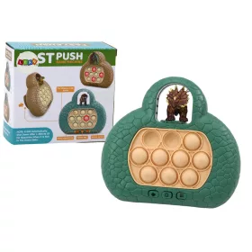 Pop It Dinosaur Arcade játékkonzol 4 játékmód zöld