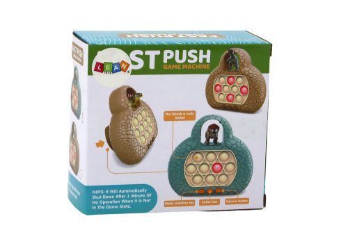 Pop It Dinosaur Arcade játékkonzol 4 játékmód zöld