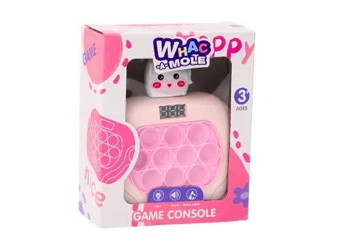 Pop-It Wac A Mole Játék Unicorn Lights Sounds Pink