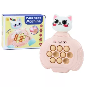   Pop-It Kitty játék Pink Arcade konzol vibrációs érzékelő pad
