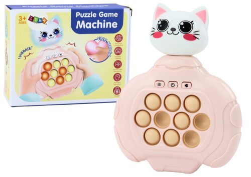 Pop-It Kitty játék Pink Arcade konzol vibrációs érzékelő pad
