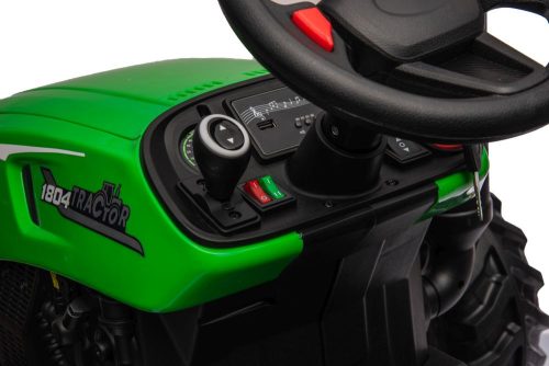 Akkumulátoros traktor HC-306 zöld 24V