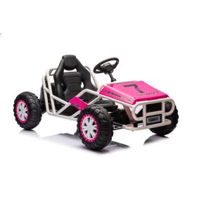 Akkumulátoros autós buggy A8812 rózsaszín 24V