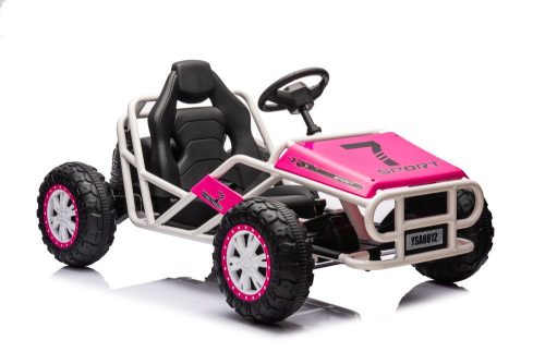 Akkumulátoros autós buggy A8812 rózsaszín 24V
