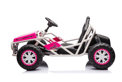 Akkumulátoros autós buggy A8812 rózsaszín 24V