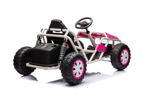 Akkumulátoros autós buggy A8812 rózsaszín 24V