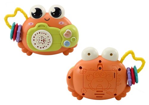 Rákkamera Csörgő Projektor Elemmel Működő Hangok Narancssárga