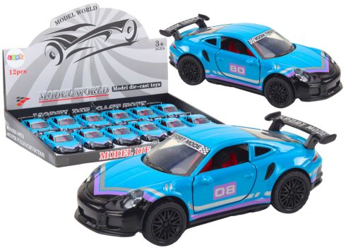 Autó Sportautó 1:32 Friction Drive Metal Türkiz