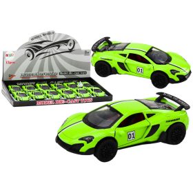 Autó Sportautó 1:32 Friction Drive Metal Green