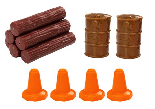 Wood Truck Blue Truck Trailer 1:24 Farönk Hangok Fények